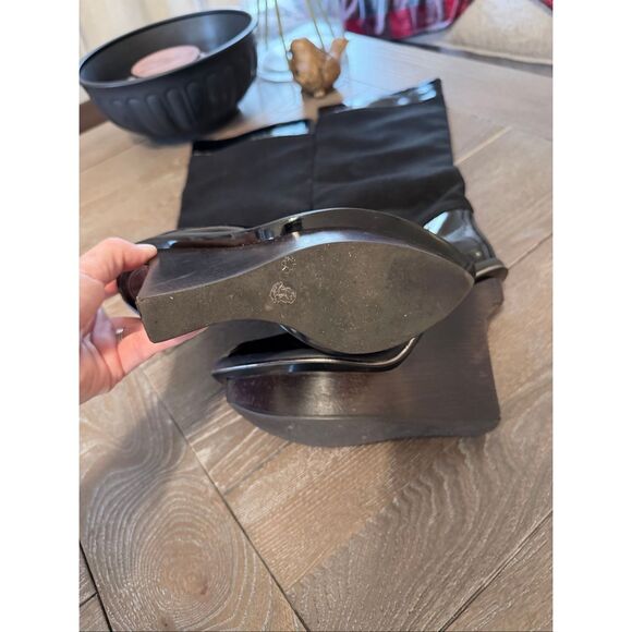 Stella McCartney Fleece Platform Boot in Black Size 36 / 5.5 - Picture 5 of 7